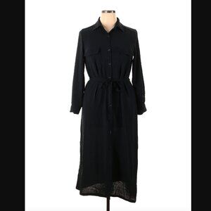 ACCEPTING ALL OFFERS! Max Studio Black Crepe Button Down Dress